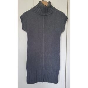 Victoria's Secret Gray Tunic Turtleneck Sweater with Removable Belt - Size XS